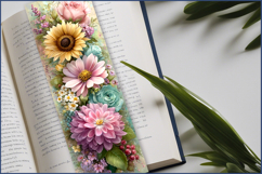 Bookmark flowers png |bookmark designs|sunflowers| flora Product Image 2