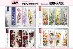 Bookmark flowers png |bookmark designs|flora Bookmark Bundle Product Image 4