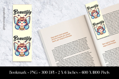 Beautifly Bookmark Sublimation Design PNG Product Image 1