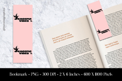 Peaceful Vibes Bookmark Sublimation Design PNG Product Image 1