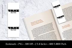 Take The Risk Bookmark Sublimation Design PNG Product Image 1