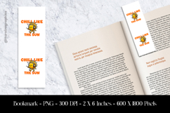 Chill Like the Sun Bookmark Sublimation Design PNG Product Image 1