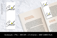 Smile Bookmark Sublimation Design PNG Product Image 1