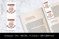 Coffee is My Spirit Animals Bookmark Sublimation Design PNG Product Image 1