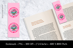 Happy Donut Bookmark Sublimation Design PNG Product Image 1