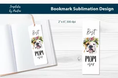 Bulldog Printable Bookmark, Best Dog Mom Bookmark Product Image 1