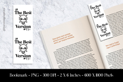 The Best Version of you Bookmark Sublimation Design PNG Product Image 1