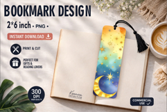 Celestial Printable Bookmark|Easy to Print at Home Product Image 1