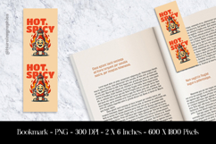 Hot Spicy Bookmark Sublimation Design PNG Product Image 1