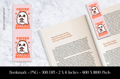 Coffee Seal Boo Bookmark Sublimation Design PNG Product Image 1