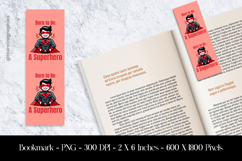 Bron To Be A Superhero Bookmark Sublimation Design PNG Product Image 1