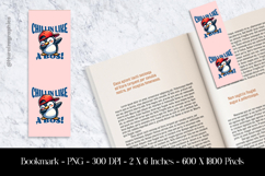 Chill in Like a Boss Bookmark Sublimation Design PNG Product Image 1
