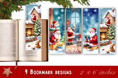 Winter Bookmarks PNG Printable | Christmas bookmarks Product Image 1