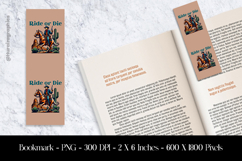 Ride or Die Bookmark Sublimation Design PNG Product Image 1