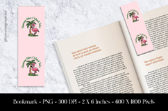 Flamingo Vibes and Island Tides Bookmark Sublimation Design Product Image 1