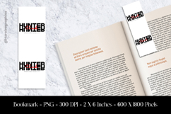 Hunted Bookmark Sublimation Design PNG Product Image 1