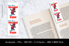 Colour Yiur World With Fun Bookmark Sublimation Design PNG Product Image 1