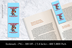 Unstopable Power Fearless Energy Bookmark Sublimation Design Product Image 1