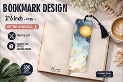 Celestial Printable Bookmark|Easy to Print at Home Product Image 1
