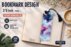 Celestial Printable Bookmark|Easy to Print at Home Product Image 1