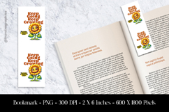 Keep Going Keep Growing Bookmark Sublimation Design PNG Product Image 1
