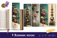 Christmas tree bookmark, winter printable kids book crafts Product Image 1
