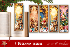 Winter Bookmarks PNG Printable | Christmas bookmarks Product Image 1
