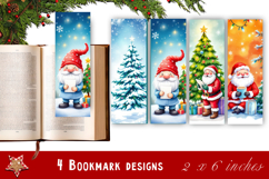 Winter Bookmarks PNG Printable | Christmas bookmarks Product Image 1