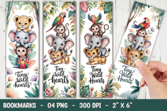 Cute Animal Stack Bookmark Sublimation Product Image 1