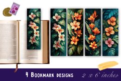 Flowers Bookmark Sublimation Floral Printable Product Image 1