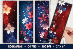 Floral Night Sky Bookmark Sublimation Product Image 1