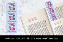 Chillin Sweetness Bookmark Sublimation Design PNG Product Image 1