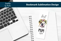 Bulldog Printable Bookmark, Best Dog Mom Bookmark Product Image 2