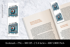 Hit The Vibe Hit The Net Bookmark Sublimation Design PNG Product Image 1