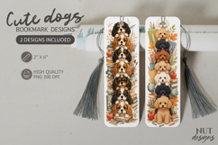 Cavalier &amp; Poodle School dogs bookmark, teacher gift Product Image 1