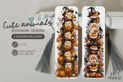 Halloween Woodland Bookmarks Witch Hedhehog Ghost Fox Product Image 1