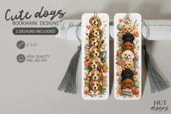 Beagle &amp; Poodle School dogs bookmark, teacher gift Product Image 1