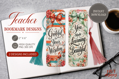 Teacher Bookmark PNG Teacher appreciation bookmark Product Image 1