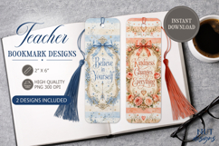 Teacher Bookmark PNG Inspirational Teacher appreciation Product Image 1