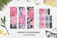 BUNDLE flower bookmark paper cut/ BUNDLE Bookmark Product Image 4