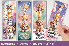 Cute Dog Friends Bookmark Sublimation Product Image 1