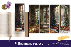 Christmas tree bookmark, winter printable kids book crafts Product Image 1