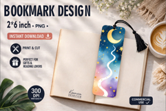 Celestial Printable Bookmark|Easy to Print at Home Product Image 1