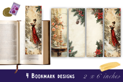Christmas tree bookmark, winter printable kids book crafts Product Image 1