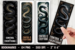 Snake Art Bookmark Sublimation Product Image 1