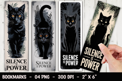 Black Cat Quote Bookmark Sublimation Product Image 1