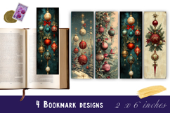 Christmas tree bookmark, winter printable kids book crafts Product Image 1