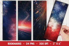 Galaxy Horizon Sky Bookmark Sublimation Product Image 1