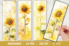 Sunflower Garden Bookmark Sublimation Product Image 1