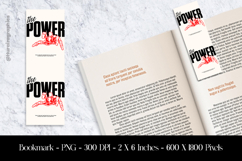 The Power Bookmark Sublimation Design PNG Product Image 1